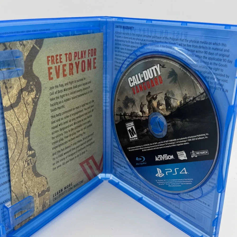 Activision Call of Duty Vanguard PS4 One Size Blue Excellent FPS Game